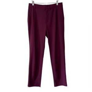 GSTQ Women’s Aubergine Trouser Slacks w/Inner Rubber Waistband- Size 30